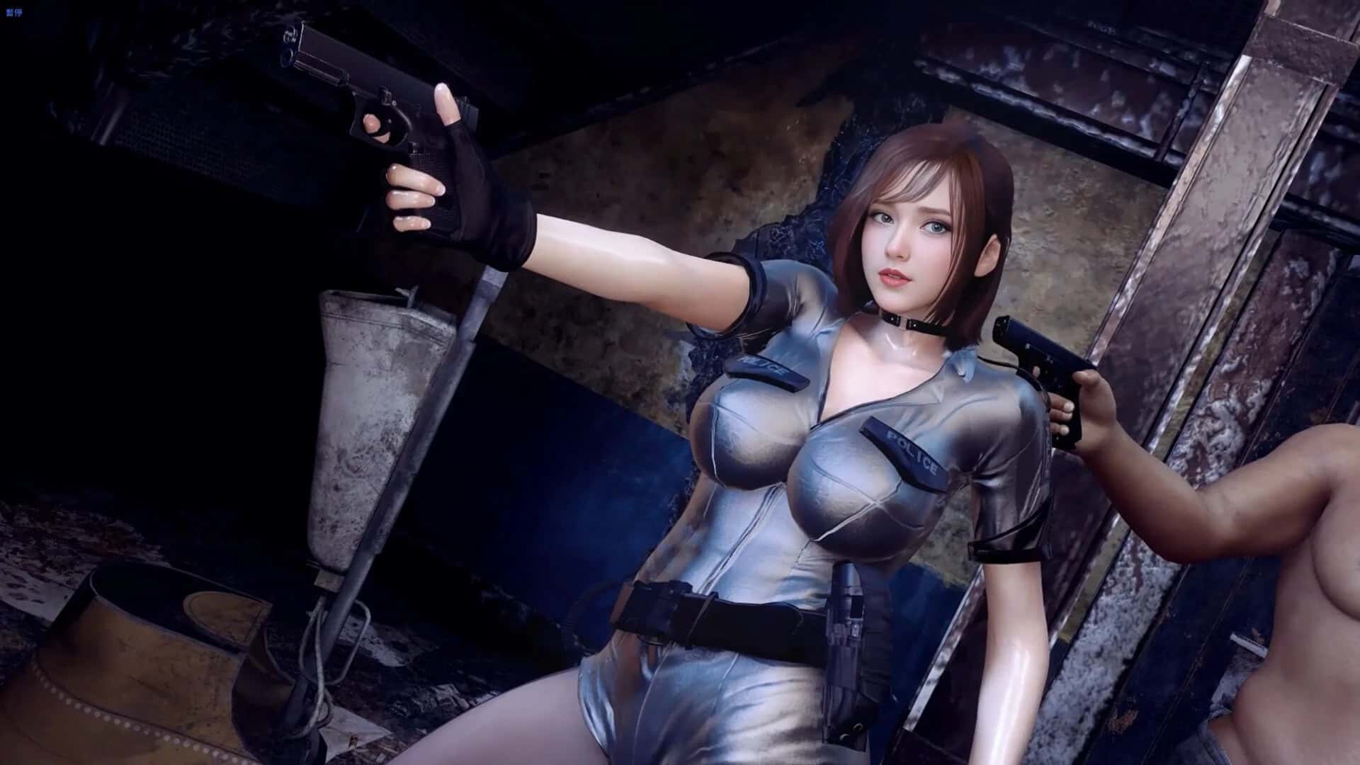 训练情节女警 – 无尽堕落的深渊 The Endless Abyss: A Busty Cop's Corrupted Soul插画